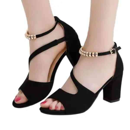 Ring Boll New Fashionable Box Balance Heel shoes for Women